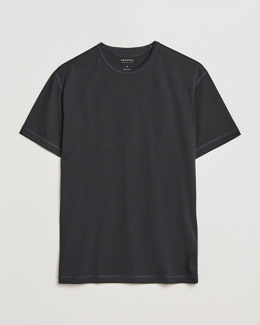 Herr | T-Shirts | Sunspel | Active Tee Black