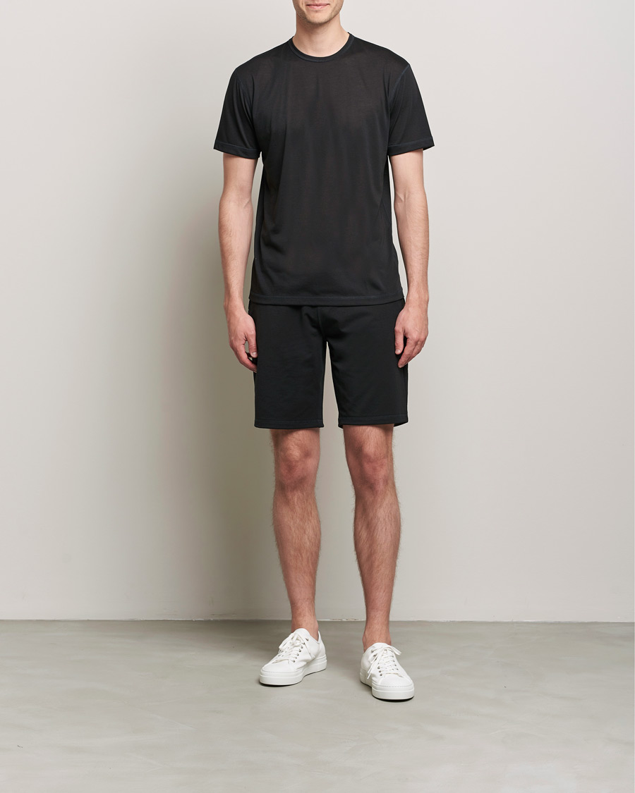 Herr | T-Shirts | Sunspel | Active Tee Black