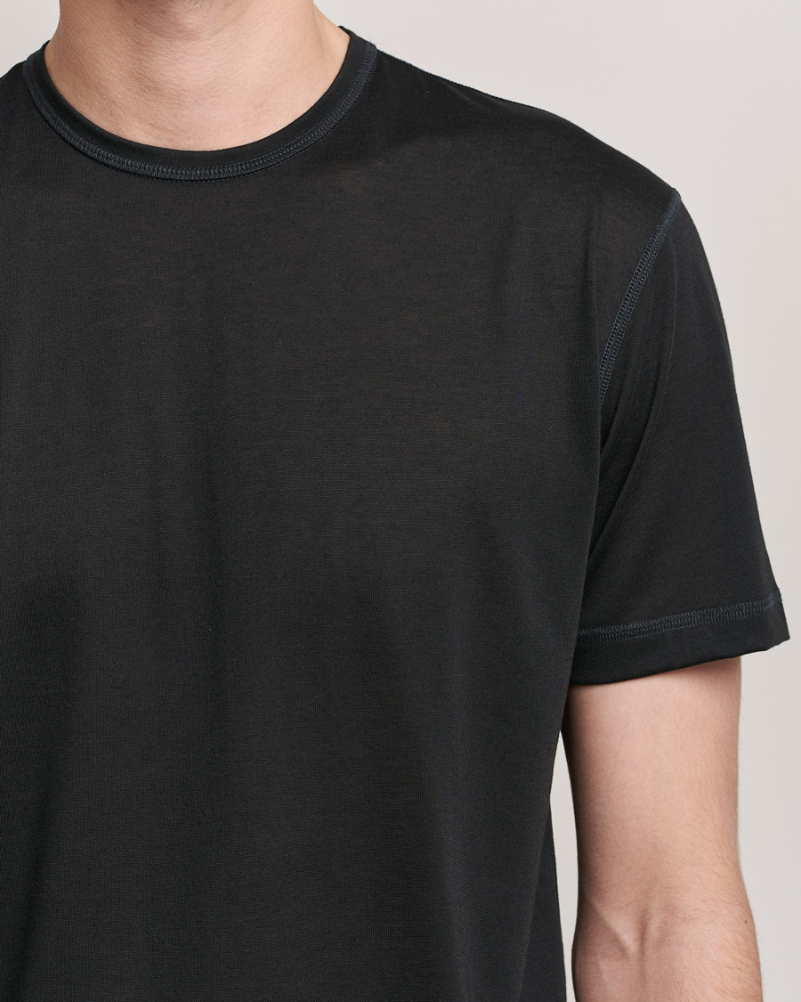 Herr | T-Shirts | Sunspel | Active Tee Black