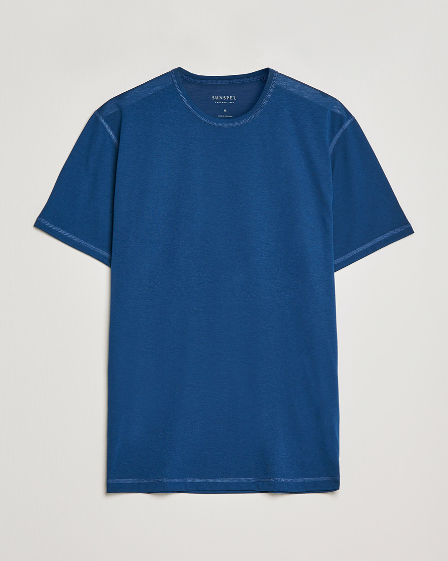 Herr | T-Shirts | Sunspel | Active Tee Navy