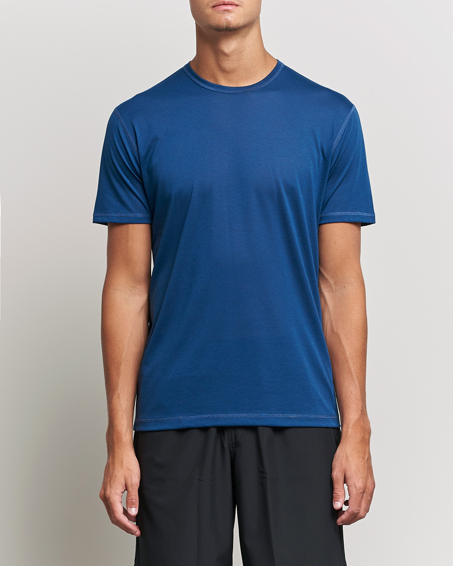 Men | Sunspel | Sunspel | Active Tee Navy