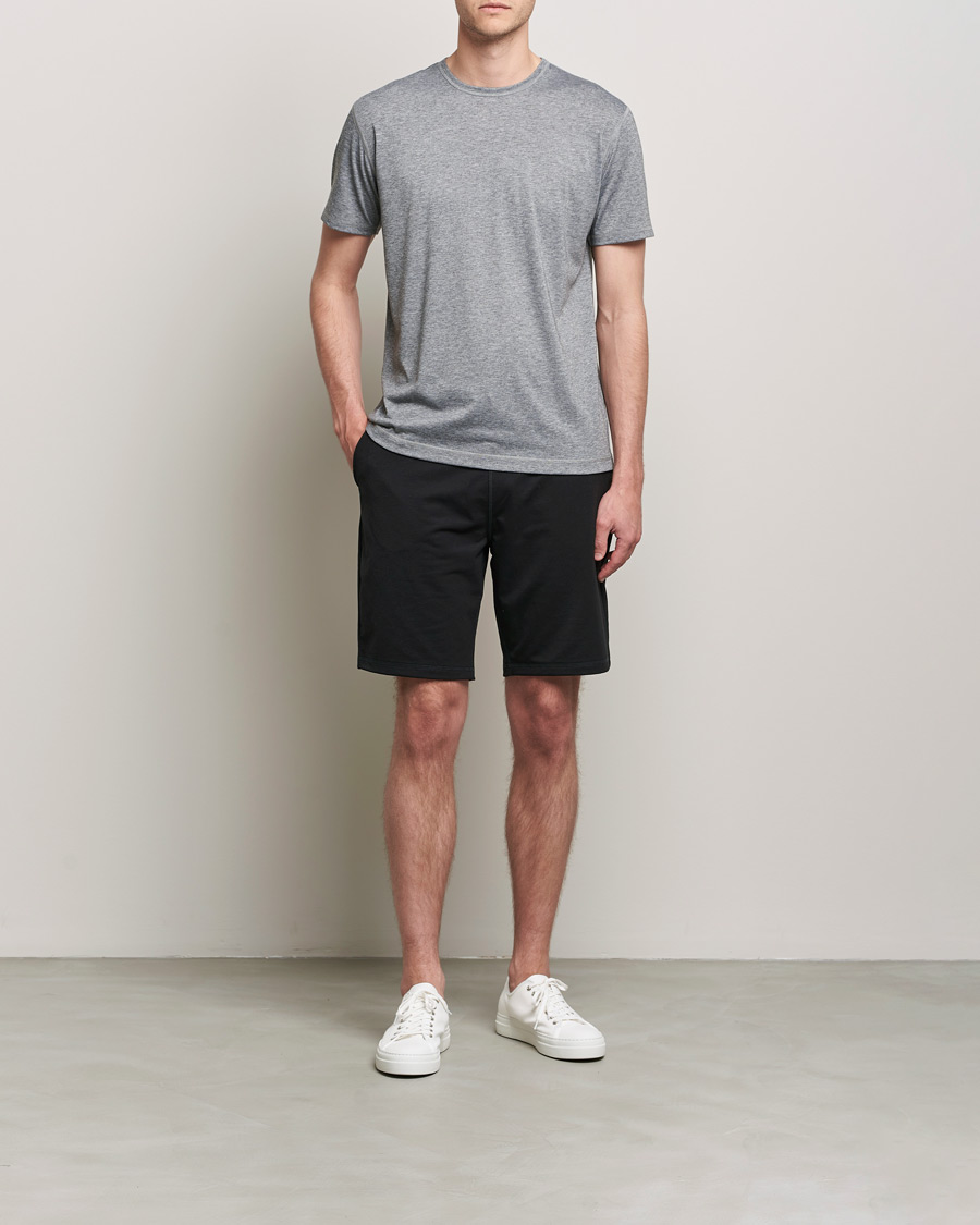 Herr | T-Shirts | Sunspel | Active Tee Grey Melange