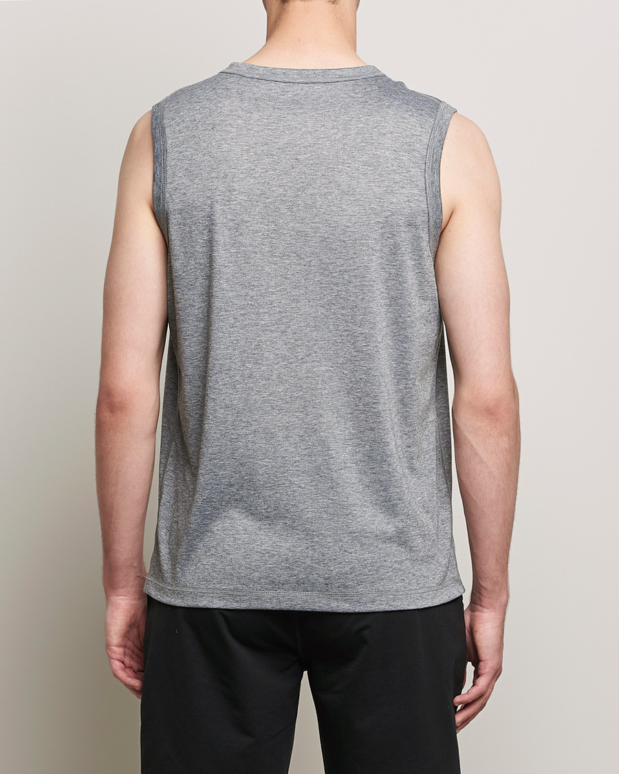 Herr | T-Shirts | Sunspel | Active Vest Grey Melange