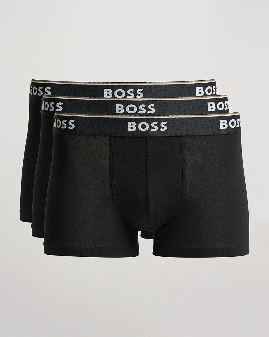 Herr | Underkläder | BOSS BLACK | 3-Pack Trunk Boxer Shorts Black
