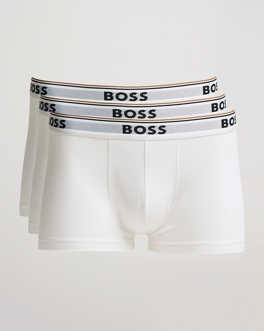 Herr | Underkläder | BOSS BLACK | 3-Pack Trunk Boxer Shorts White