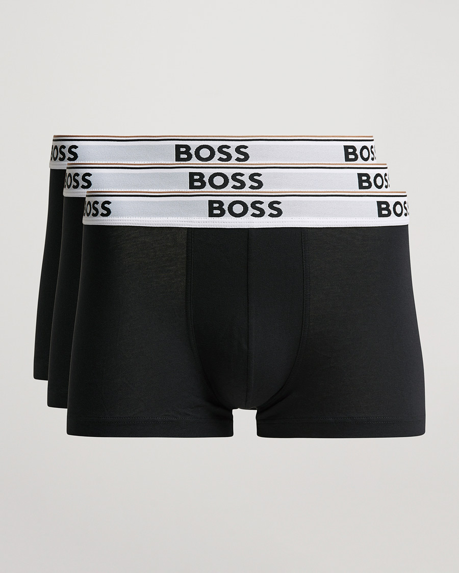 Herr | Underkläder | BOSS BLACK | 3-Pack Trunk Boxer Shorts Black/White