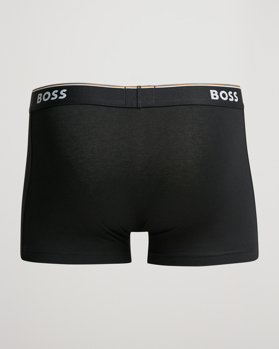 Herr | Kalsonger | BOSS BLACK | 3-Pack Trunk Boxer Shorts White/Grey/Black