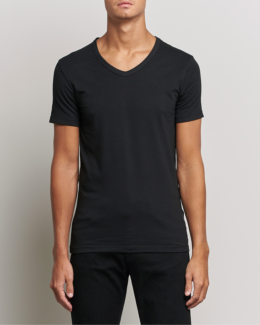 Herr |  | BOSS BLACK | 2-Pack V-Neck Slim Fit T-Shirt Black
