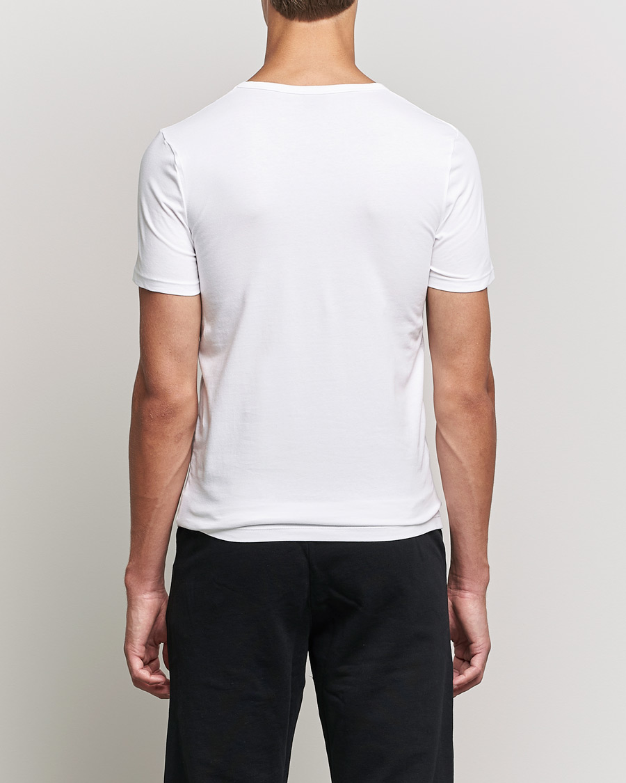 Herr | T-Shirts | BOSS BLACK | 2-Pack V-Neck Slim Fit T-Shirt White