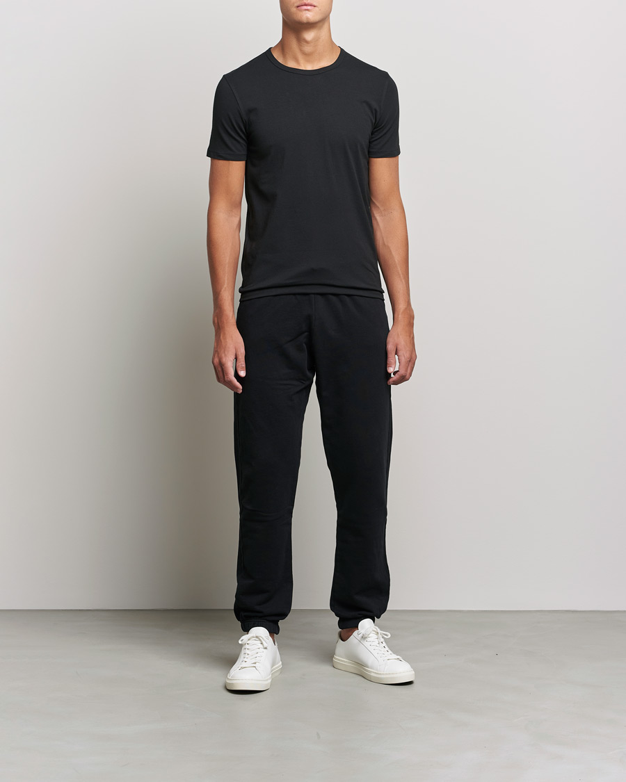 Herr | T-Shirts | BOSS BLACK | 2-Pack Crew Neck Slim Fit T-Shirt Black