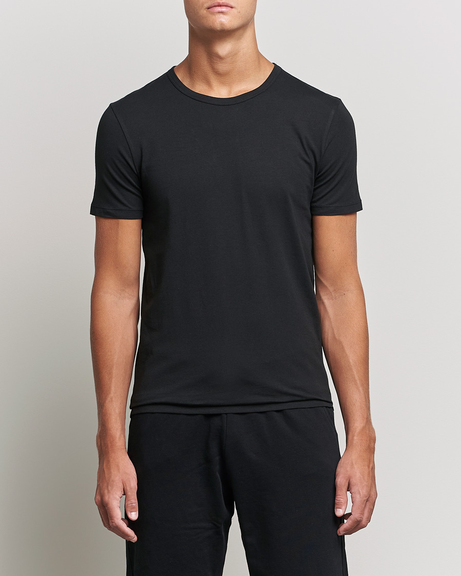 Herr | T-Shirts | BOSS BLACK | 2-Pack Crew Neck Slim Fit T-Shirt Black