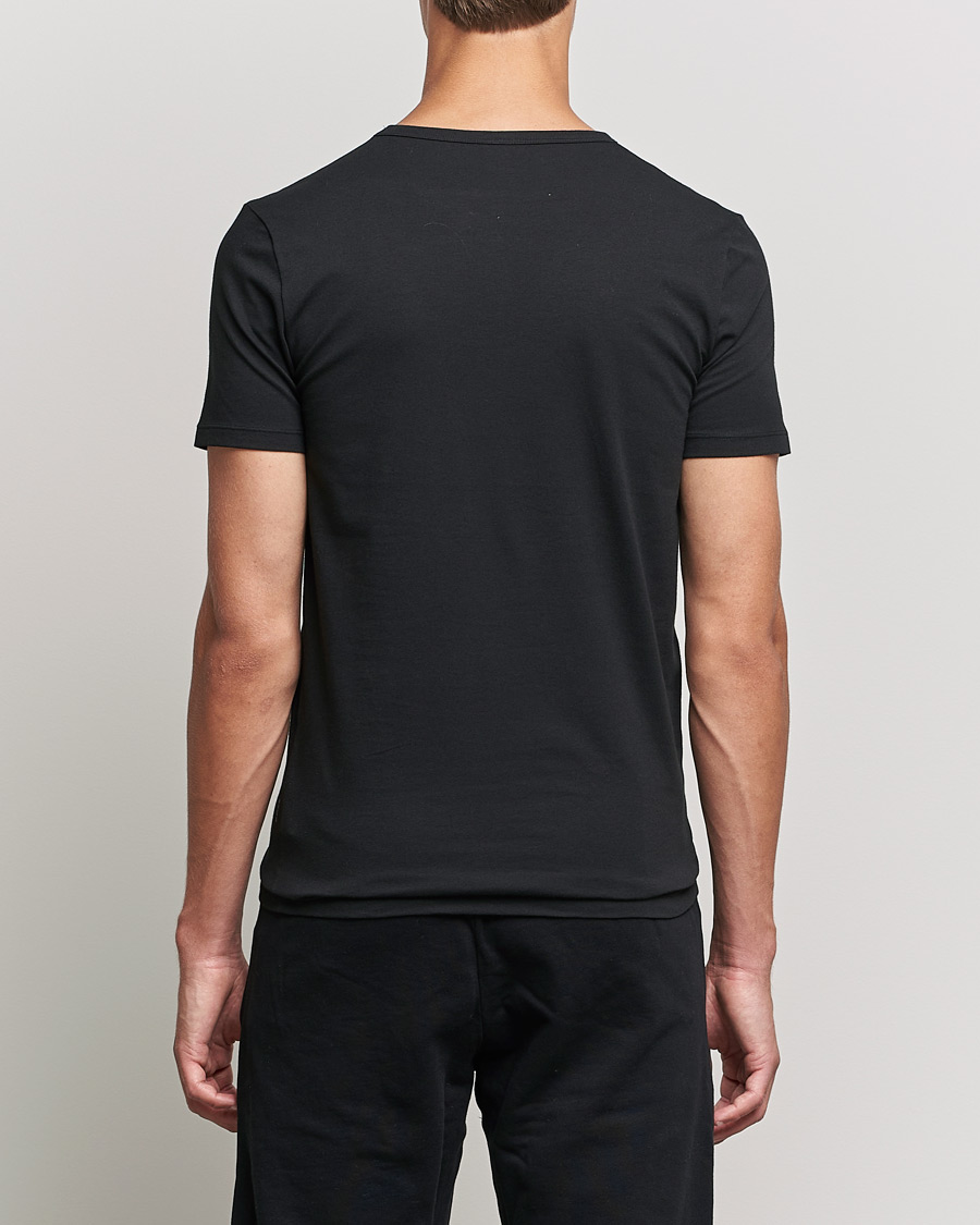 Herr | T-Shirts | BOSS BLACK | 2-Pack Crew Neck Slim Fit T-Shirt Black