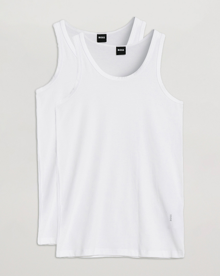 Herr | T-Shirts | BOSS BLACK | 2-Pack Tank Top White