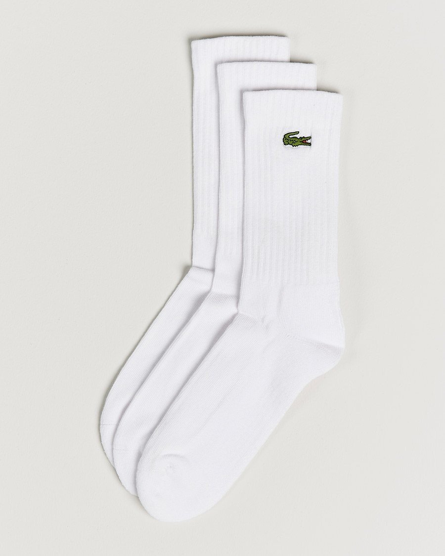 Herr | Lacoste Sport | Lacoste Sport | 3-Pack Sport Socks White