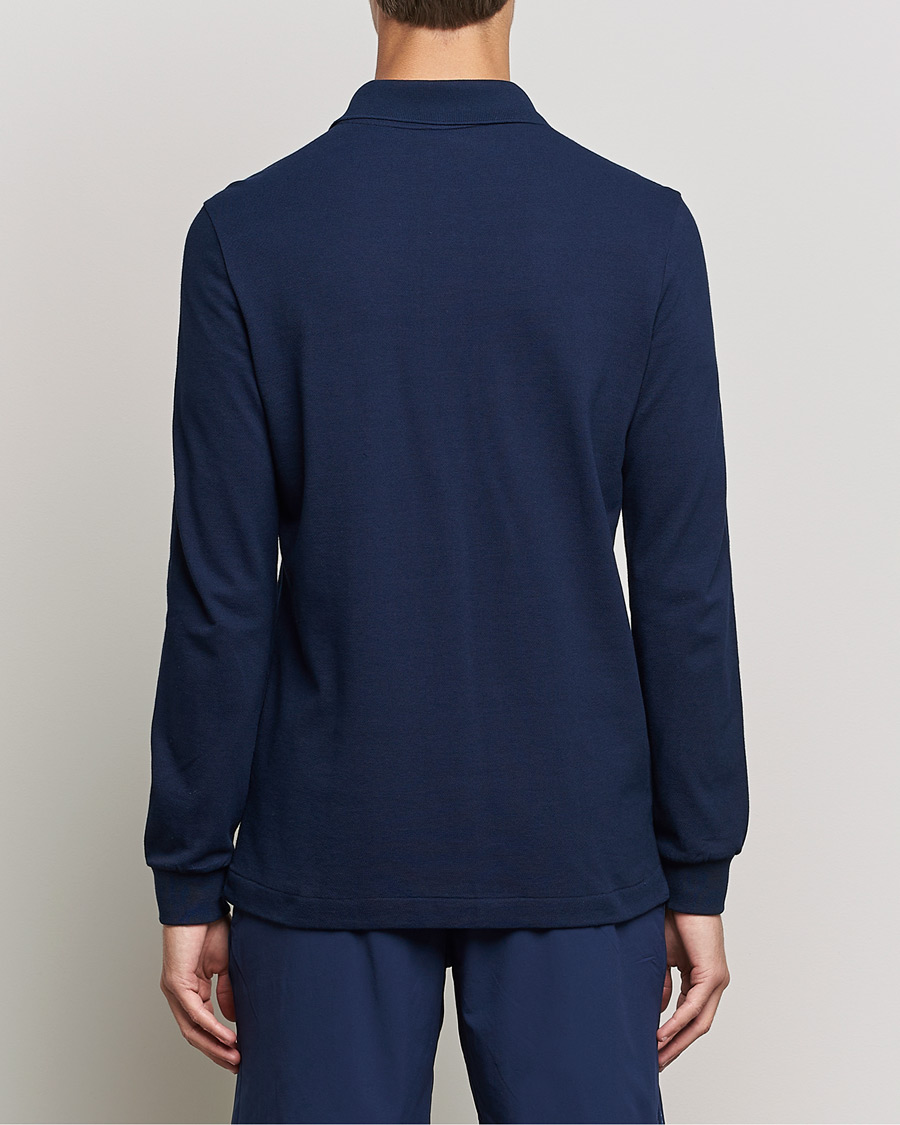 Herr | Tröjor | Lacoste Sport | Performance Long Sleeve Polo Navy Blue