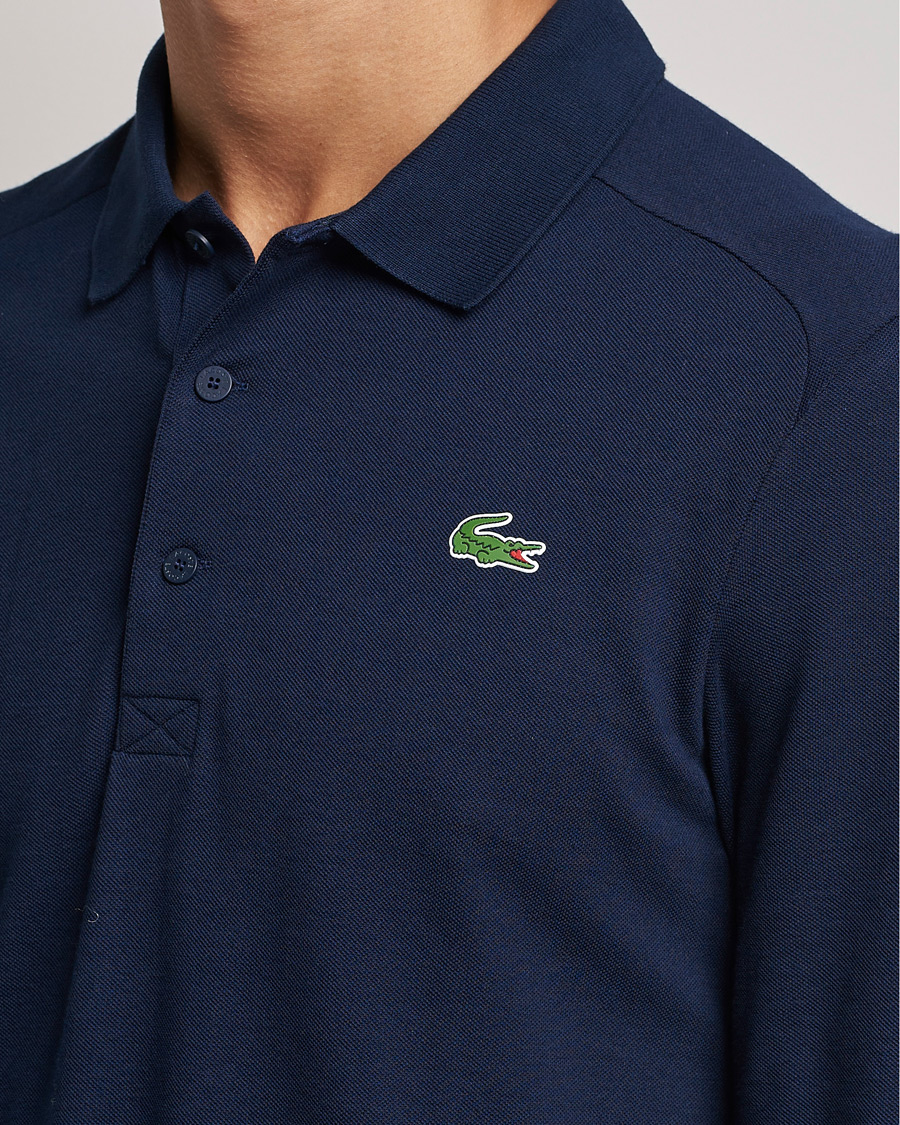 Herr | Tröjor | Lacoste Sport | Performance Long Sleeve Polo Navy Blue