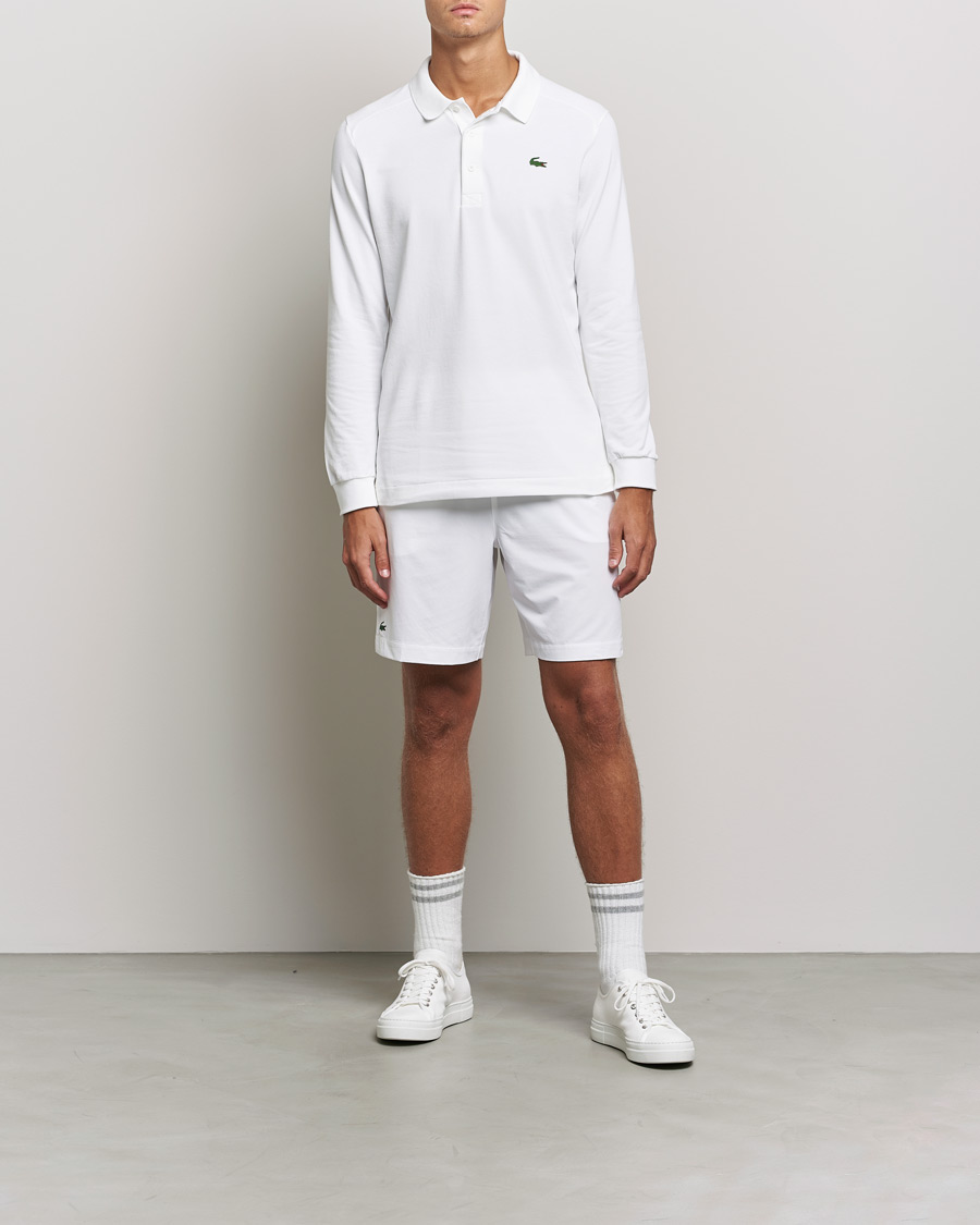 Herr | Shorts | Lacoste Sport | Performance Shorts White/Navy Blue