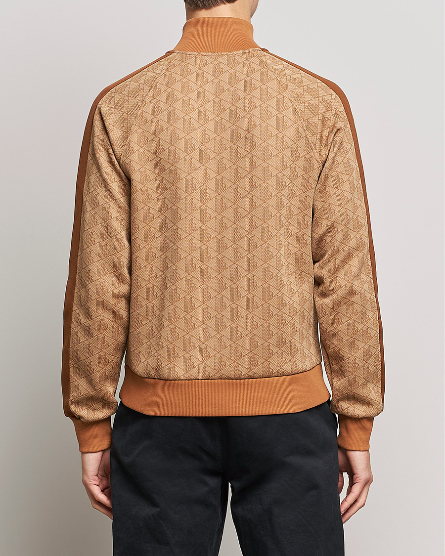 Herr | Tröjor | Lacoste | High Neck Zip Mongram Jacuard Sweatshirt Viennese