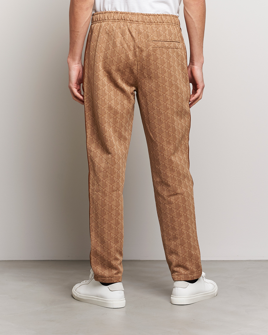 Herr | Byxor | Lacoste | Monogram Cotton Jacuard Tapered Trackpants Viennese