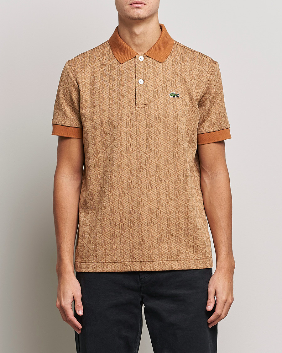 Herr | Pikéer | Lacoste | Classic Fit Monogram Jacquard Polo Viennese