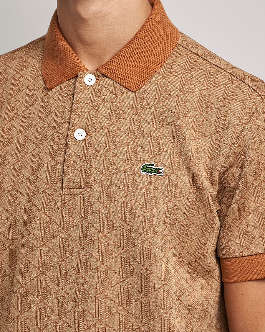 Herr | Pikéer | Lacoste | Classic Fit Monogram Jacquard Polo Viennese