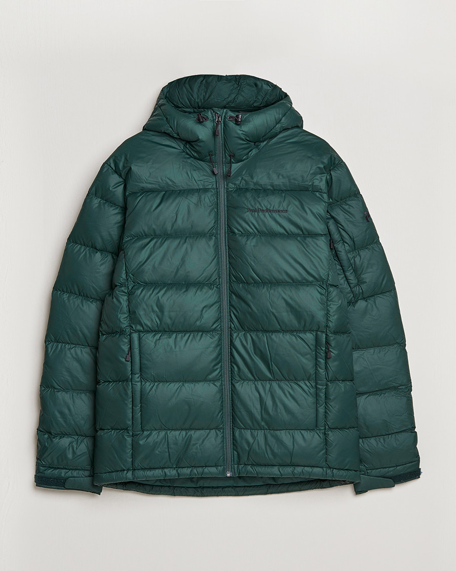 Herr | Jackor | Peak Performance | Frost Down Hooded Jacket Scarab Green