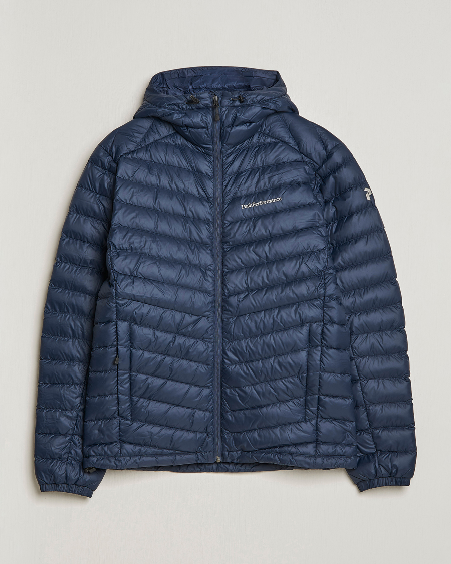 Herr | Jackor | Peak Performance | Frost Liner Down Hooded Jacket Blue Shadow
