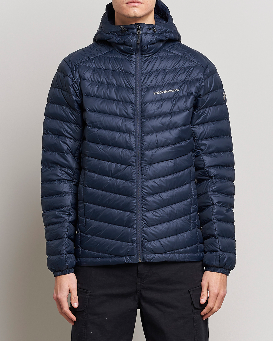 Herr | Jackor | Peak Performance | Frost Liner Down Hooded Jacket Blue Shadow