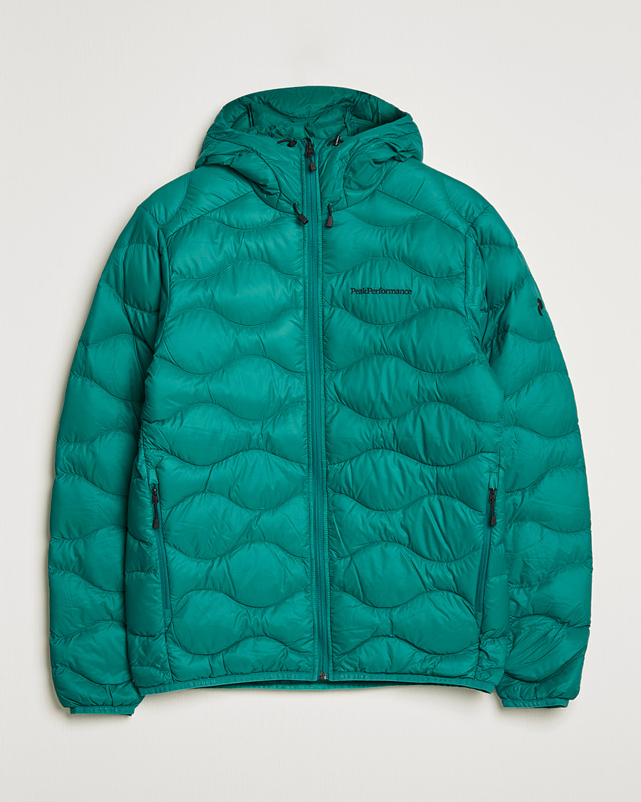 Herr | Jackor | Peak Performance | Helium Down Hood Green Ivy