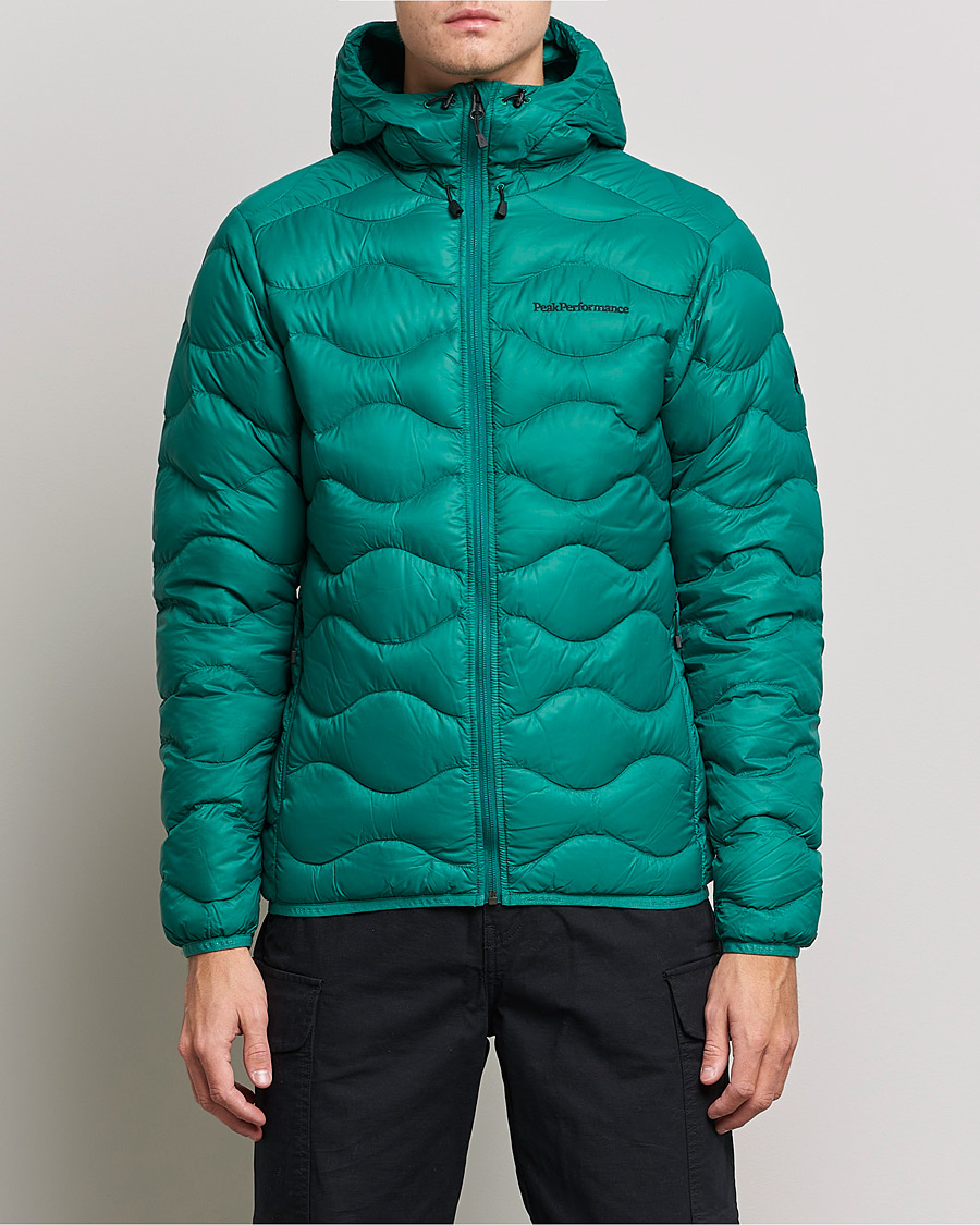 Herr | Jackor | Peak Performance | Helium Down Hood Green Ivy