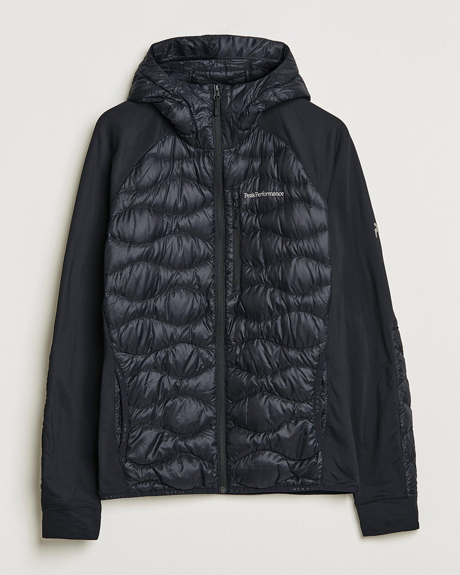 Herr | Jackor | Peak Performance | Helium Down Hybrid Hood Jacket Black
