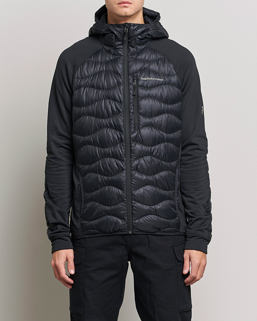 Herr | Outdoor | Peak Performance | Helium Down Hybrid Hood Jacket Black