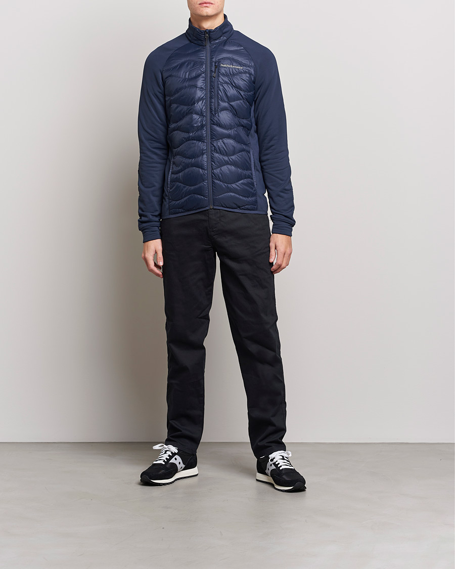 Herr | Jackor | Peak Performance | Helium Down Hybrid Jacket Blue Shadow