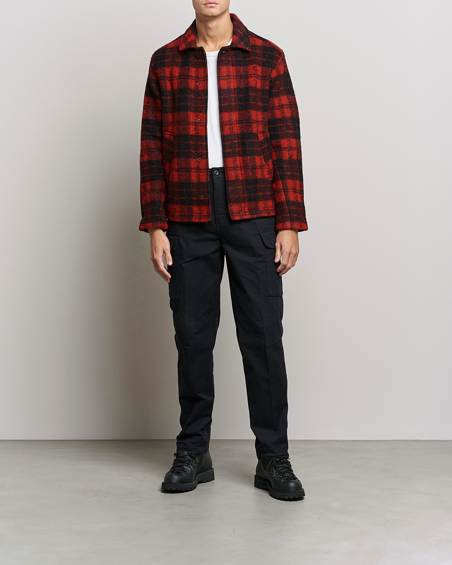 Herr | Skjortor | Peak Performance | Wool Overshirt Checked Red