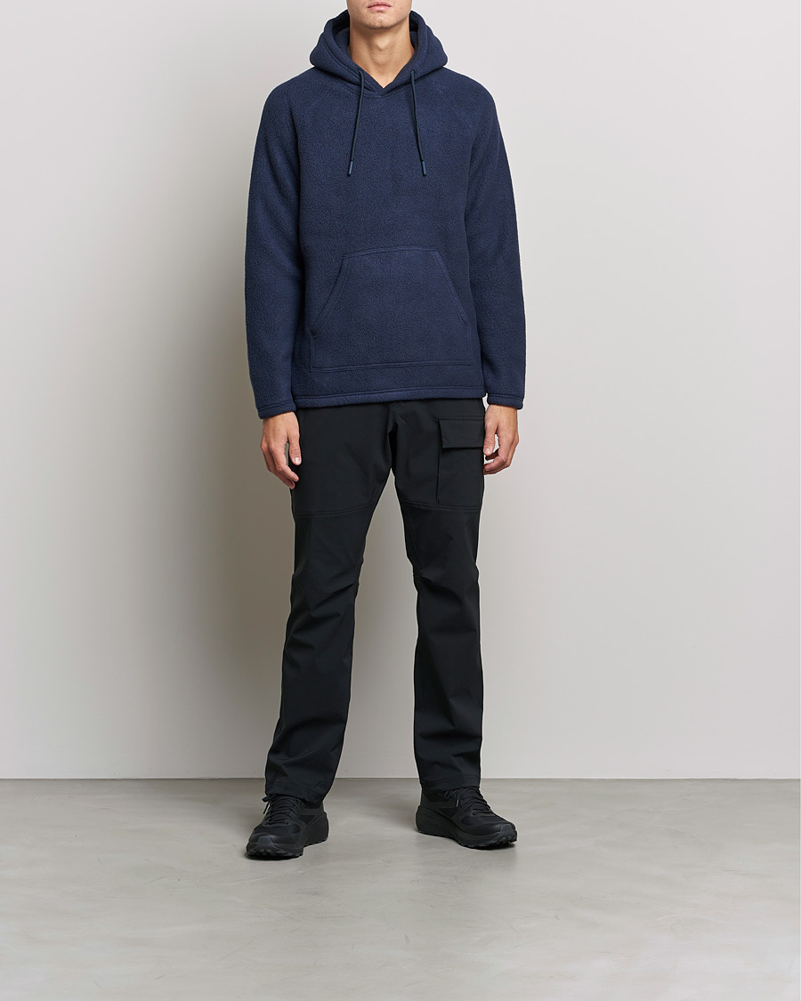 Herr | Tröjor | Peak Performance | Fleece Hood Blue Shadow