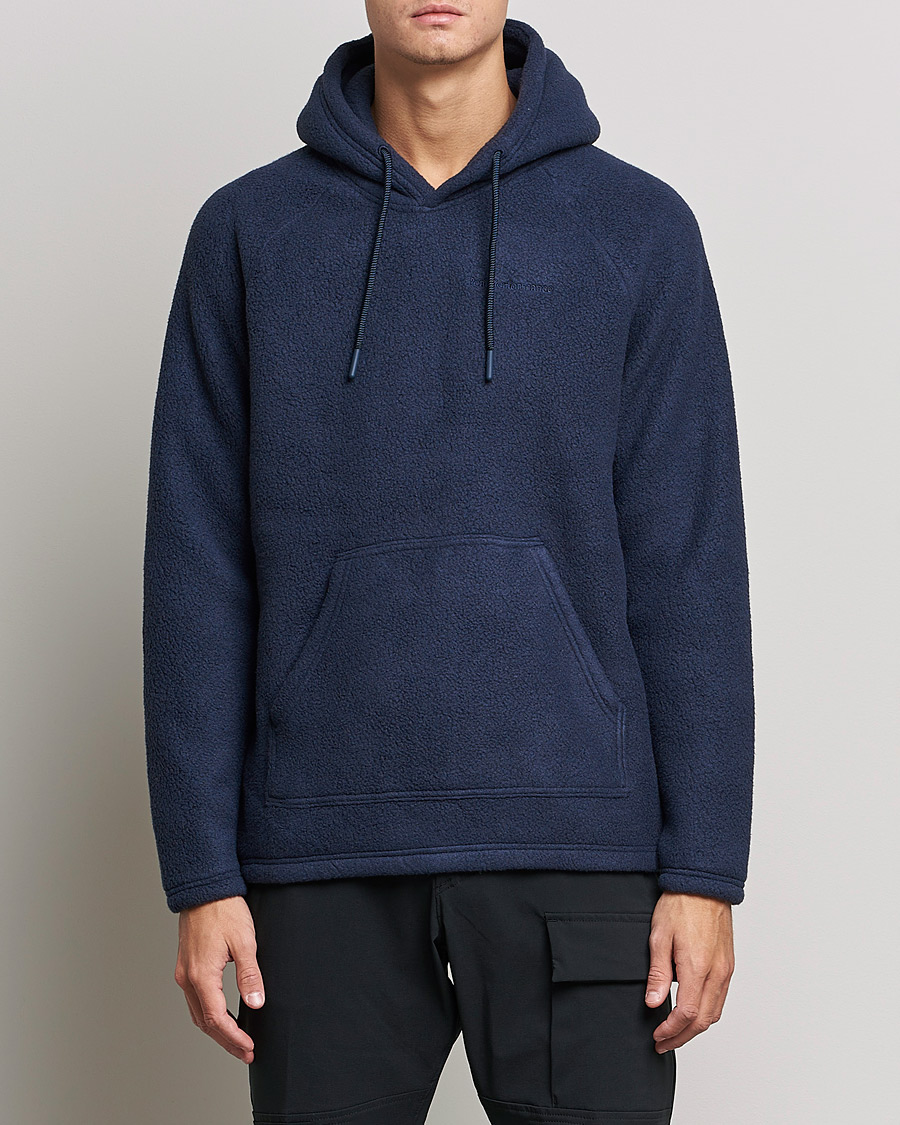 Herr | Tröjor | Peak Performance | Fleece Hood Blue Shadow