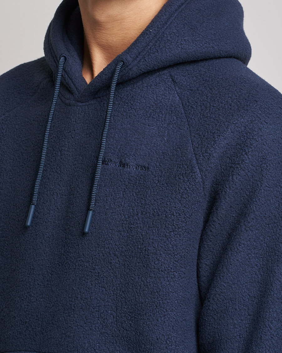 Herr | Tröjor | Peak Performance | Fleece Hood Blue Shadow