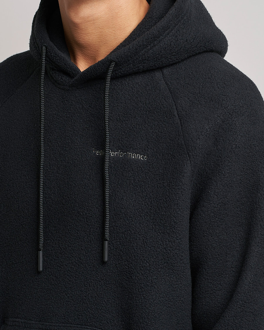Herr | Tröjor | Peak Performance | Fleece Hood Black