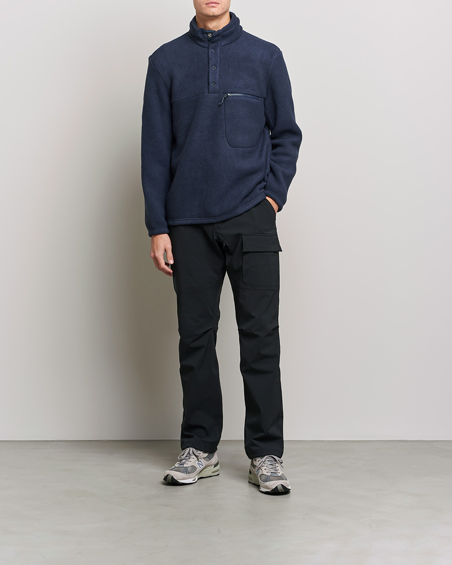 Herr | Tröjor | Peak Performance | Fleece Snap T-Neck Blue Shadow