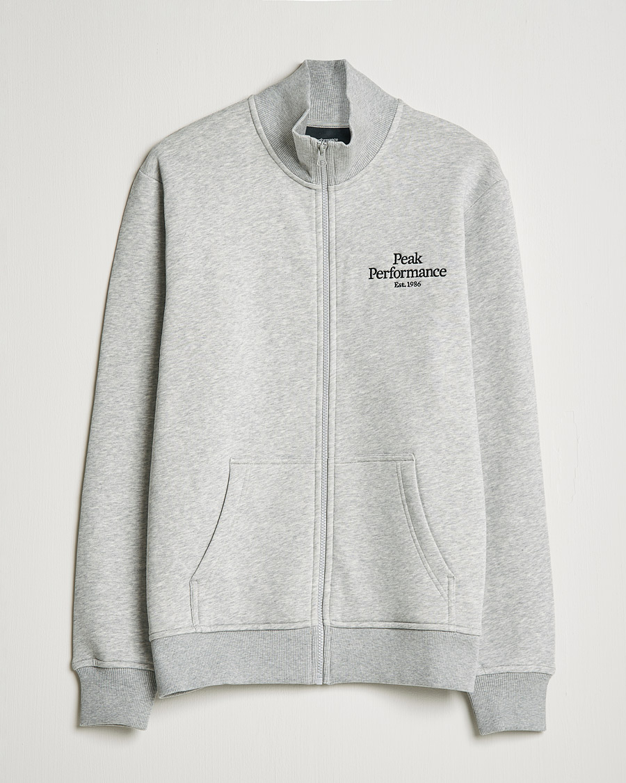 Herr | Tröjor | Peak Performance | Original Zip Grey