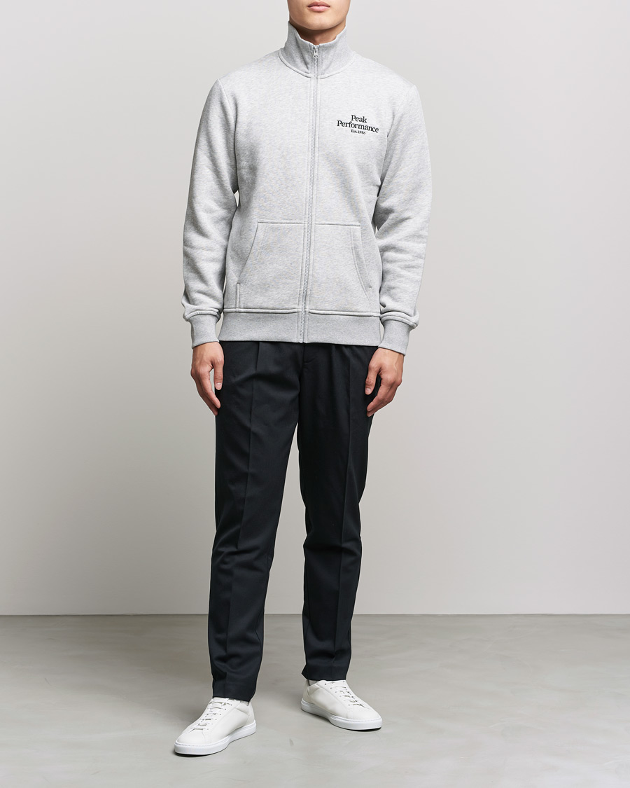 Herr | Tröjor | Peak Performance | Original Zip Grey