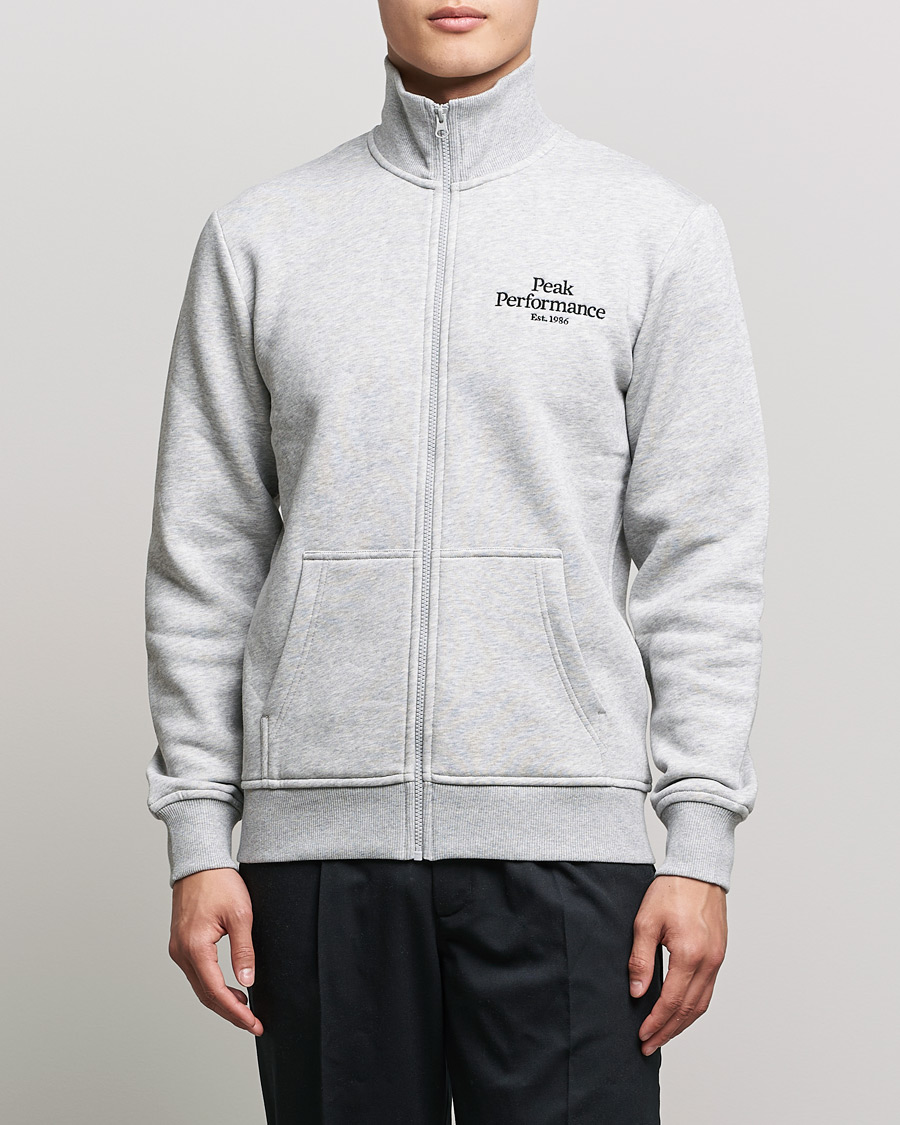 Herr | Tröjor | Peak Performance | Original Zip Grey