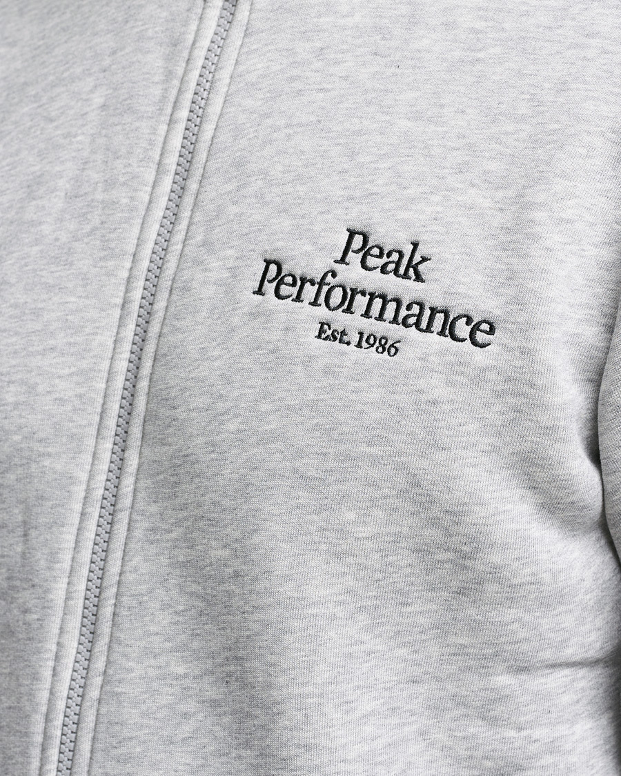 Herr | Tröjor | Peak Performance | Original Zip Grey