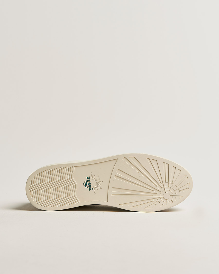 Herr | Zespà ZSP4 Nappa Leather Sneakers Off White/Vert Sombre | Zespà | ZSP4 Nappa Leather Sneakers Off White/Vert Sombre