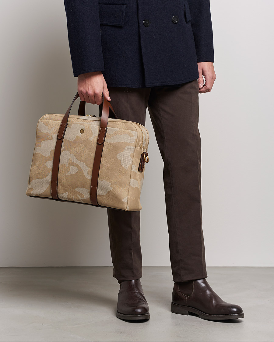 Herr | Mismo M/S Endeavour Briefcase Shades off Dune/Cuoio | Mismo | M/S Endeavour Briefcase Shades off Dune/Cuoio
