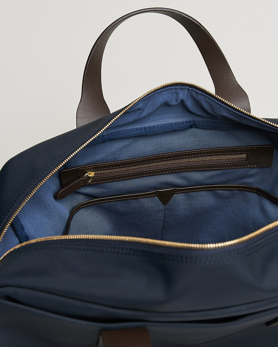 Herr | Mismo M/S Aviator Bag Navy/Dark Brown | Mismo | M/S Aviator Bag Navy/Dark Brown