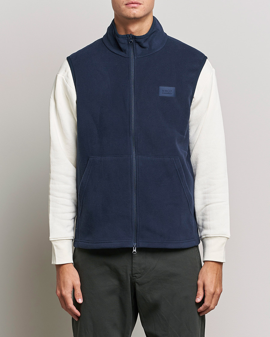 Herr | Tröjor | NN07 | Vinny Micro Fleece Vest Navy