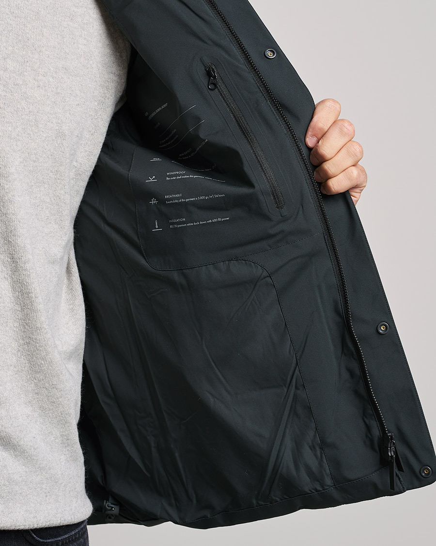 Herr | Jackor | NN07 | Golfie Padded Down Jacket Dark Grey