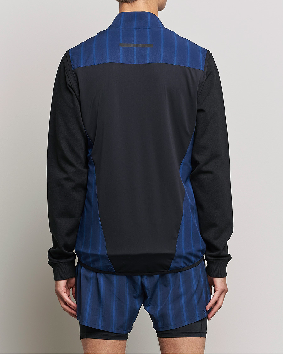 Herr | Tröjor | NN07 | Pace Full Zip Vest Navy Stripe
