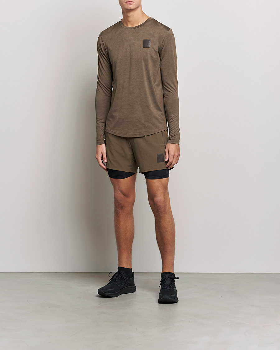 Herr | Långärmade t-shirts | NN07 | Pace Long Sleeve T-Shirt Clay